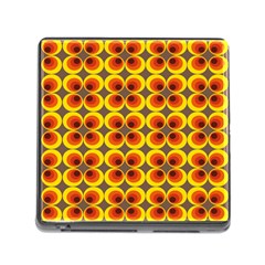 Seventies Hippie Psychedelic Circle Memory Card Reader (square) by Nexatart