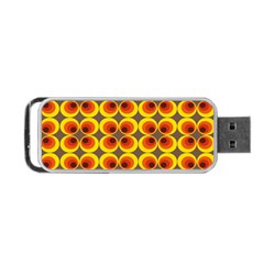 Seventies Hippie Psychedelic Circle Portable Usb Flash (two Sides) by Nexatart