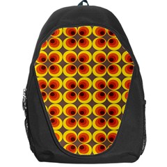 Seventies Hippie Psychedelic Circle Backpack Bag by Nexatart