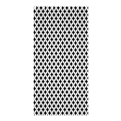 Diamond Black White Shape Abstract Shower Curtain 36  X 72  (stall)  by Nexatart