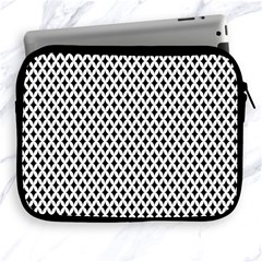 Diamond Black White Shape Abstract Apple Ipad 2/3/4 Zipper Cases by Nexatart