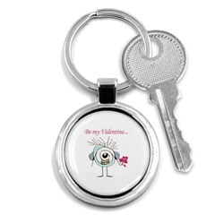 Valentine Day Poster Key Chains (round)  by dflcprints