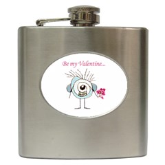 Valentine Day Poster Hip Flask (6 Oz) by dflcprints