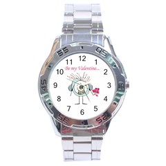 Valentine Day Poster Stainless Steel Analogue Watch by dflcprints