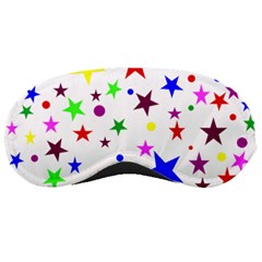 Stars Pattern Background Colorful Red Blue Pink Sleeping Masks by Nexatart