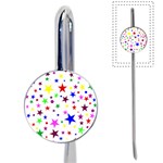 Stars Pattern Background Colorful Red Blue Pink Book Mark Front