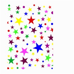 Stars Pattern Background Colorful Red Blue Pink Large Garden Flag (two Sides) by Nexatart