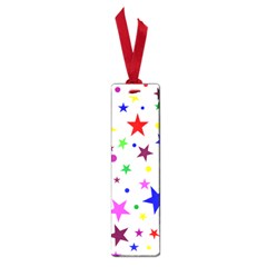 Stars Pattern Background Colorful Red Blue Pink Small Book Marks by Nexatart