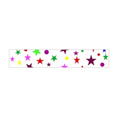 Stars Pattern Background Colorful Red Blue Pink Flano Scarf (mini) by Nexatart