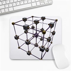 Grid Construction Structure Metal Large Mousepads by Nexatart