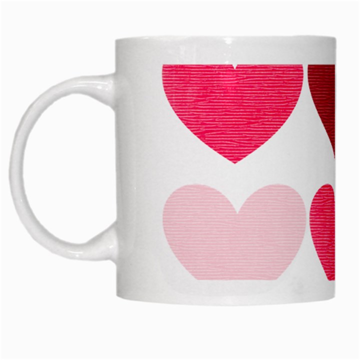 Valentine S Day Hearts White Mugs