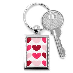 Valentine S Day Hearts Key Chains (rectangle)  by Nexatart