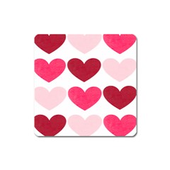 Valentine S Day Hearts Square Magnet