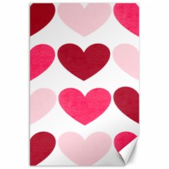 Valentine S Day Hearts Canvas 24  X 36  by Nexatart