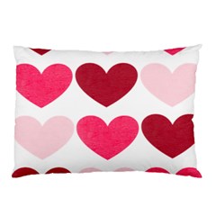 Valentine S Day Hearts Pillow Case by Nexatart