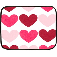 Valentine S Day Hearts Double Sided Fleece Blanket (mini)  by Nexatart