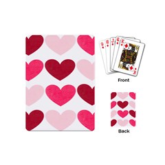 Valentine S Day Hearts Playing Cards (mini)  by Nexatart