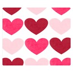 Valentine S Day Hearts Double Sided Flano Blanket (Small)  50 x40  Blanket Front