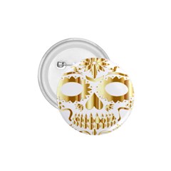 Sugar Skull Bones Calavera Ornate 1 75  Buttons