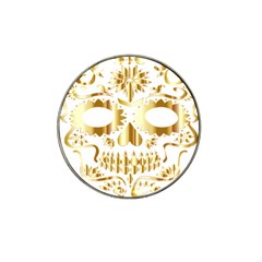 Sugar Skull Bones Calavera Ornate Hat Clip Ball Marker (4 Pack)