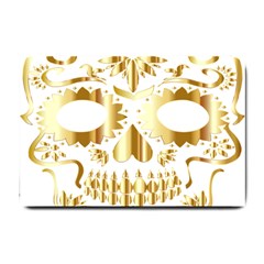 Sugar Skull Bones Calavera Ornate Small Doormat 