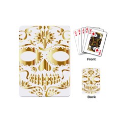 Sugar Skull Bones Calavera Ornate Playing Cards (mini)  by Nexatart