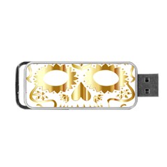 Sugar Skull Bones Calavera Ornate Portable Usb Flash (two Sides) by Nexatart