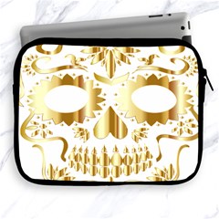 Sugar Skull Bones Calavera Ornate Apple Ipad 2/3/4 Zipper Cases by Nexatart