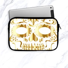 Sugar Skull Bones Calavera Ornate Apple Ipad Mini Zipper Cases by Nexatart