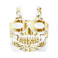 Sugar Skull Bones Calavera Ornate Full Print Recycle Bags (m) 