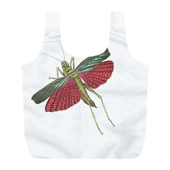 Grasshopper Insect Animal Isolated Full Print Recycle Bags (l) 