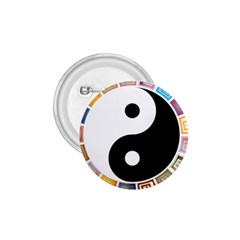 Yin Yang Eastern Asian Philosophy 1 75  Buttons by Nexatart