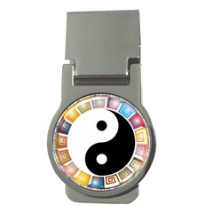 Yin Yang Eastern Asian Philosophy Money Clips (round)  by Nexatart