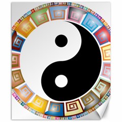 Yin Yang Eastern Asian Philosophy Canvas 8  X 10  by Nexatart