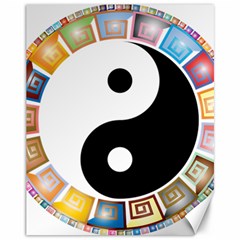 Yin Yang Eastern Asian Philosophy Canvas 11  X 14   by Nexatart