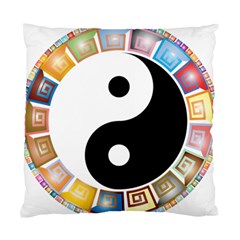 Yin Yang Eastern Asian Philosophy Standard Cushion Case (one Side) by Nexatart