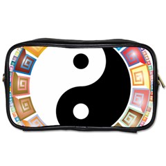 Yin Yang Eastern Asian Philosophy Toiletries Bags by Nexatart