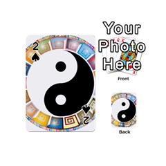 Yin Yang Eastern Asian Philosophy Playing Cards 54 (mini)  by Nexatart