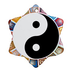 Yin Yang Eastern Asian Philosophy Ornament (snowflake)