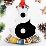 Yin Yang Eastern Asian Philosophy Ornament (Christmas Tree)  Front