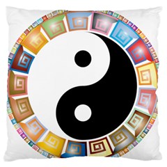 Yin Yang Eastern Asian Philosophy Standard Flano Cushion Case (two Sides) by Nexatart