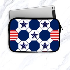 Patriotic Symbolic Red White Blue Apple Ipad Mini Zipper Cases by Nexatart