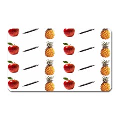 Ppap Pen Pineapple Apple Pen Magnet (rectangular) by Nexatart