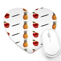 Ppap Pen Pineapple Apple Pen Heart Mousepads by Nexatart