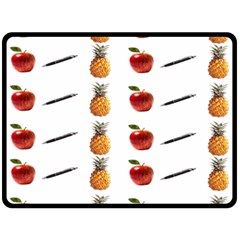 Ppap Pen Pineapple Apple Pen Fleece Blanket (large)  by Nexatart