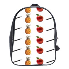 Ppap Pen Pineapple Apple Pen School Bags (xl)  by Nexatart