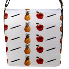 Ppap Pen Pineapple Apple Pen Flap Messenger Bag (s) by Nexatart