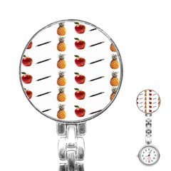 Ppap Pen Pineapple Apple Pen Stainless Steel Nurses Watch by Nexatart