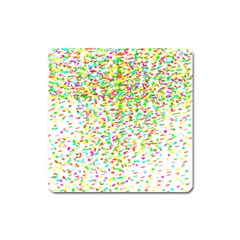 Confetti Celebration Party Colorful Square Magnet by Nexatart