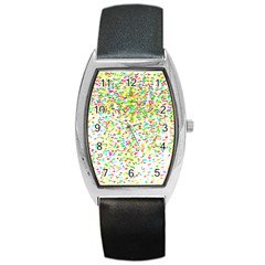 Confetti Celebration Party Colorful Barrel Style Metal Watch by Nexatart